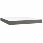 vidaXL Cama box spring con colchón cuero sintético gris 180x200 cm vidaXL Cama box spring con colchón cuero sintético gris 180x200 cm
