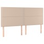 vidaXL Cama box spring con colchón cuero sintético capuchino 180x200cm vidaXL Cama box spring con colchón cuero sintético capuchino 180x200cm