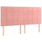 vidaXL Cama box spring con colchón terciopelo rosa 160x200 cm vidaXL Cama box spring con colchón terciopelo rosa 160x200 cm