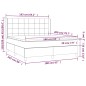 vidaXL Cama box spring con colchón terciopelo rosa 160x200 cm vidaXL Cama box spring con colchón terciopelo rosa 160x200 cm