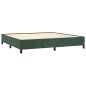 vidaXL Cama box spring con colchón terciopelo verde oscuro 200x200 cm vidaXL Cama box spring con colchón terciopelo verde oscuro 200x200 cm