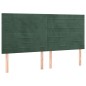 vidaXL Cama box spring con colchón terciopelo verde oscuro 200x200 cm vidaXL Cama box spring con colchón terciopelo verde oscuro 200x200 cm