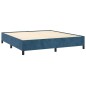 vidaXL Cama box spring con colchón terciopelo azul oscuro 180x200 cm vidaXL Cama box spring con colchón terciopelo azul oscuro 180x200 cm