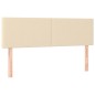 vidaXL Cama box spring con colchón y LED tela crema 140x190 cm vidaXL Cama box spring con colchón y LED tela crema 140x190 cm