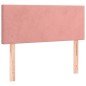 vidaXL Cama box spring colchón y LED terciopelo rosa 120x200 cm vidaXL Cama box spring colchón y LED terciopelo rosa 120x200 cm