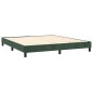 vidaXL Cama box spring colchón y LED terciopelo verde oscuro 180x200cm vidaXL Cama box spring colchón y LED terciopelo verde oscuro 180x200cm