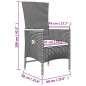 vidaXL Juego muebles jardín 3 pzas madera acacia ratán sintético gris vidaXL Juego muebles jardín 3 pzas madera acacia ratán sintético gris