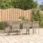 vidaXL Set comedor jardín 7 pzas y cojines ratán sintético gris vidaXL Set comedor jardín 7 pzas y cojines ratán sintético gris