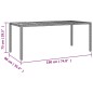 vidaXL Set comedor jardín 7 pzas y cojines ratán sintético gris vidaXL Set comedor jardín 7 pzas y cojines ratán sintético gris