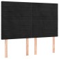 vidaXL Cama box spring colchón y LED terciopelo negro 140x200 cm vidaXL Cama box spring colchón y LED terciopelo negro 140x200 cm