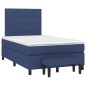 vidaXL Cama box spring con colchón tela azul 120x200 cm vidaXL Cama box spring con colchón tela azul 120x200 cm