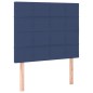 vidaXL Cama box spring con colchón tela azul 100x200 cm vidaXL Cama box spring con colchón tela azul 100x200 cm