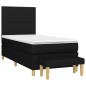 vidaXL Cama box spring con colchón tela negro 80x200 cm vidaXL Cama box spring con colchón tela negro 80x200 cm