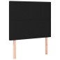 vidaXL Cama box spring con colchón tela negro 80x200 cm vidaXL Cama box spring con colchón tela negro 80x200 cm