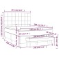 vidaXL Cama box spring con colchón tela marrón oscuro 140x200 cm vidaXL Cama box spring con colchón tela marrón oscuro 140x200 cm