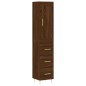 vidaXL Aparador alto madera contrachapada roble marrón 34,5x34x180 cm vidaXL Aparador alto madera contrachapada roble marrón 34,5x34x180 cm