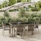 vidaXL Set comedor jardín 7 pzas y cojines ratán sintético gris vidaXL Set comedor jardín 7 pzas y cojines ratán sintético gris
