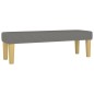 vidaXL Cama box spring con colchón tela gris oscuro 140x190 cm
