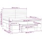 vidaXL Cama box spring con colchón tela marrón oscuro 200x200 cm vidaXL Cama box spring con colchón tela marrón oscuro 200x200 cm