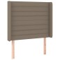 vidaXL Cama box spring colchón y luces LED tela gris taupe 90x200 cm vidaXL Cama box spring colchón y luces LED tela gris taupe 90x200 cm