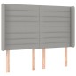 vidaXL Cama box spring colchón y luces LED tela gris claro 140x190 cm vidaXL Cama box spring colchón y luces LED tela gris claro 140x190 cm