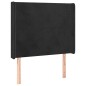 vidaXL Cama box spring colchón y LED terciopelo negro 90x190 cm vidaXL Cama box spring colchón y LED terciopelo negro 90x190 cm