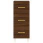 vidaXL Aparador alto madera contrachapada roble marrón 34,5x34x180 cm vidaXL Aparador alto madera contrachapada roble marrón 34,5x34x180 cm