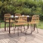 vidaXL Juego de comedor de jardín 5 piezas ratán sintético vidaXL Juego de comedor de jardín 5 piezas ratán sintético