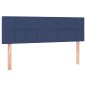 vidaXL Cama box spring con colchón tela azul 140x190 cm vidaXL Cama box spring con colchón tela azul 140x190 cm