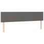 vidaXL Cama box spring con colchón cuero sintético gris 200x200 cm vidaXL Cama box spring con colchón cuero sintético gris 200x200 cm