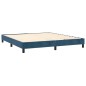 vidaXL Cama box spring con colchón terciopelo azul oscuro 180x200 cm vidaXL Cama box spring con colchón terciopelo azul oscuro 180x200 cm