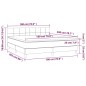 vidaXL Cama box spring con colchón terciopelo azul oscuro 180x200 cm vidaXL Cama box spring con colchón terciopelo azul oscuro 180x200 cm