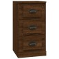 vidaXL Aparadores 3 piezas madera contrachapada marrón roble vidaXL Aparadores 3 piezas madera contrachapada marrón roble