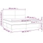 vidaXL Cama box spring con colchón cuero sintético capuchino 200x200cm