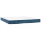 vidaXL Cama box spring con colchón terciopelo azul oscuro 180x200 cm vidaXL Cama box spring con colchón terciopelo azul oscuro 180x200 cm