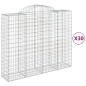 vidaXL Cestas gaviones 30 uds forma de arco hierro 200x50x160/180 cm vidaXL Cestas gaviones 30 uds forma de arco hierro 200x50x160/180 cm