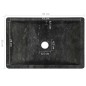 vidaXL Mueble tocador madera teca maciza con lavabo de mármol negro vidaXL Mueble tocador madera teca maciza con lavabo de mármol negro