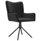 vidaXL Sillas de comedor giratorias 2 uds terciopelo negro vidaXL Sillas de comedor giratorias 2 uds terciopelo negro
