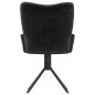 vidaXL Sillas de comedor giratorias 2 uds terciopelo negro vidaXL Sillas de comedor giratorias 2 uds terciopelo negro