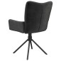 vidaXL Sillas de comedor giratorias 2 uds terciopelo negro vidaXL Sillas de comedor giratorias 2 uds terciopelo negro