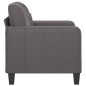 vidaXL Sillón cuero sintético gris 60 cm vidaXL Sillón cuero sintético gris 60 cm