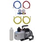 vidaXL Bomba de vacío set de manómetros 4 vías para aire acondicionado vidaXL Bomba de vacío set de manómetros 4 vías para aire acondicionado
