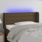 vidaXL Cabecero con LED de tela marrón oscuro 83x16x78/88 cm vidaXL Cabecero con LED de tela marrón oscuro 83x16x78/88 cm
