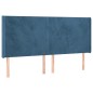 vidaXL Cama box spring colchón y LED terciopelo azul oscuro 160x200 cm vidaXL Cama box spring colchón y LED terciopelo azul oscuro 160x200 cm
