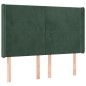 vidaXL Cama box spring colchón y LED terciopelo verde oscuro 140x200cm vidaXL Cama box spring colchón y LED terciopelo verde oscuro 140x200cm