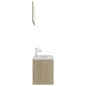 vidaXL Juego de muebles de baño madera de ingeniería roble Sonoma vidaXL Juego de muebles de baño madera de ingeniería roble Sonoma