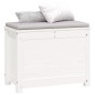 vidaXL Caja de almacenaje madera maciza de pino blanco 60x32x45,5 cm vidaXL Caja de almacenaje madera maciza de pino blanco 60x32x45,5 cm