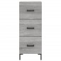vidaXL Aparador alto madera contrachapada gris Sonoma 34,5x34x180 cm