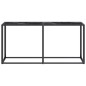 vidaXL Mesa consola vidrio templado mármol negro 160x35x75,5 cm vidaXL Mesa consola vidrio templado mármol negro 160x35x75,5 cm