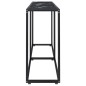 vidaXL Mesa consola vidrio templado mármol negro 160x35x75,5 cm vidaXL Mesa consola vidrio templado mármol negro 160x35x75,5 cm